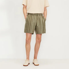 The Linen Easy Short | Seagrass / Kalamata