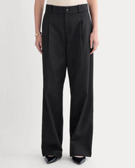 Wide-Leg Trouser in Buttersmooth | Black | 30" Inseam