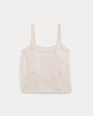 Lace-Knit Cami | Bone