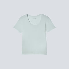The Air Scoop-Neck Tee | Ice Blue