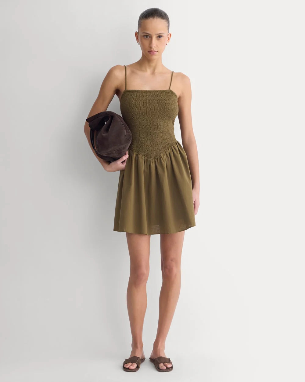 Gauze Smocked Mini Dress | Beech