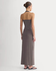 Maxi Skirt in Butterknit | Charcoal Grey