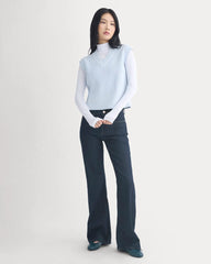 Ribbed V-Neck Vest in Everyday Cotton | Skywriting