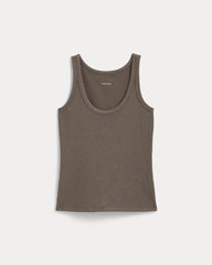 The Shimmy Scoop-Neck Tank | Taupe