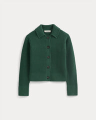 Shrunken Cardigan in Everyday Cotton | Hunter Green