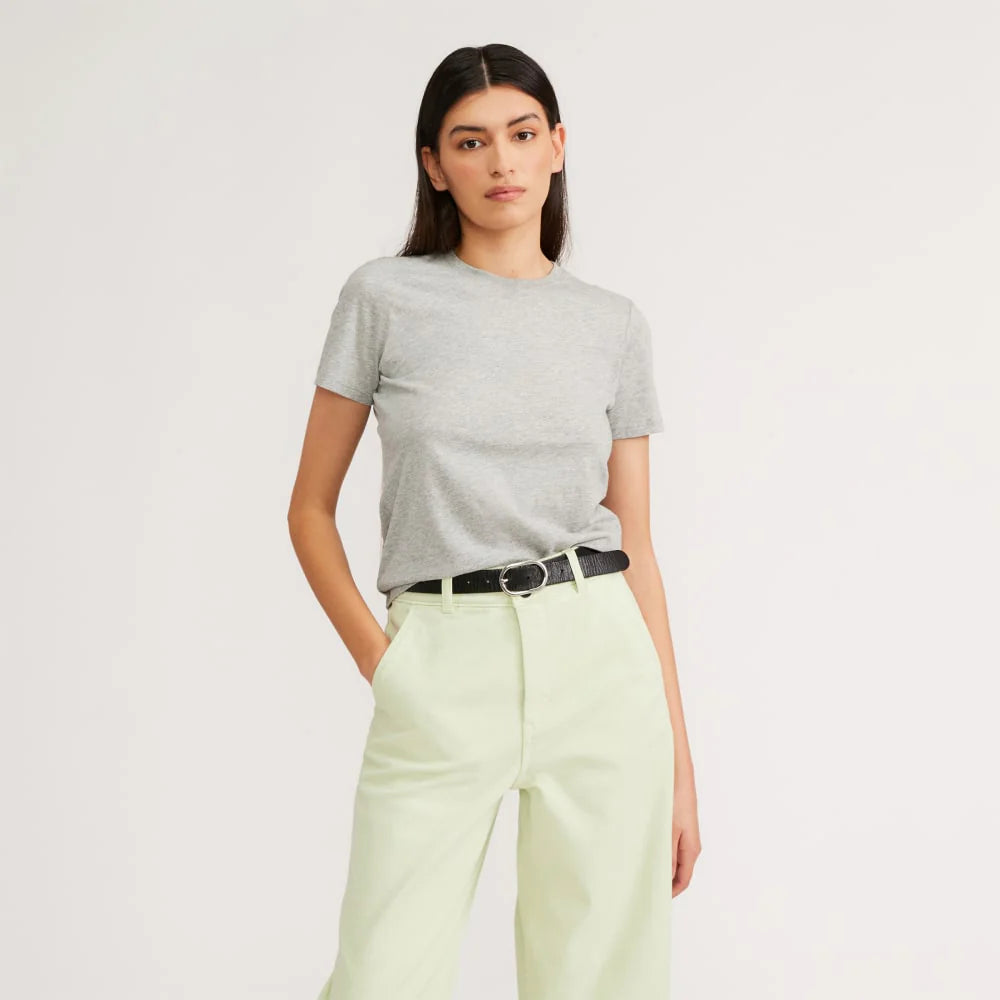 The Organic Cotton Crew Tee |  Heathered Grey