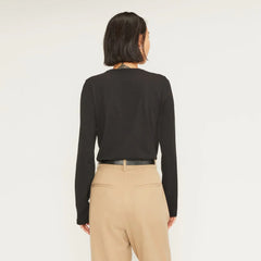 The Organic Cotton Long-Sleeve Crew | Black