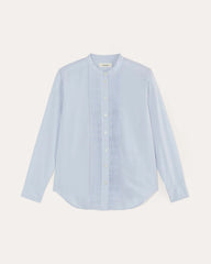 The Tuxedo Shirt in Silky Cotton | Light Blue