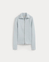 Full-Zip Ribbed Jacket in Everyday Cotton | Skywriting
