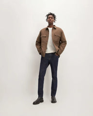 The Flannel Filled Shirt Jacket | Heathered Cocoa Brown