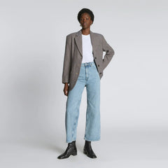 The ReWool® ’80s Blazer | Blue / Brown Houndstooth