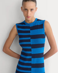 Striped Sweater Midi Dress | Imperial Blue/True Navy Duo Stripe