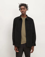 The Relaxed Corduroy Shirt  | Black