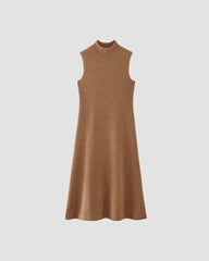 The Cozy-Stretch Sleeveless Midi Dress | Heathered Toasted Coconut