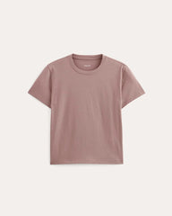 The Box-Cut Tee in Essential Cotton | Rose Dusk | No Pocket
