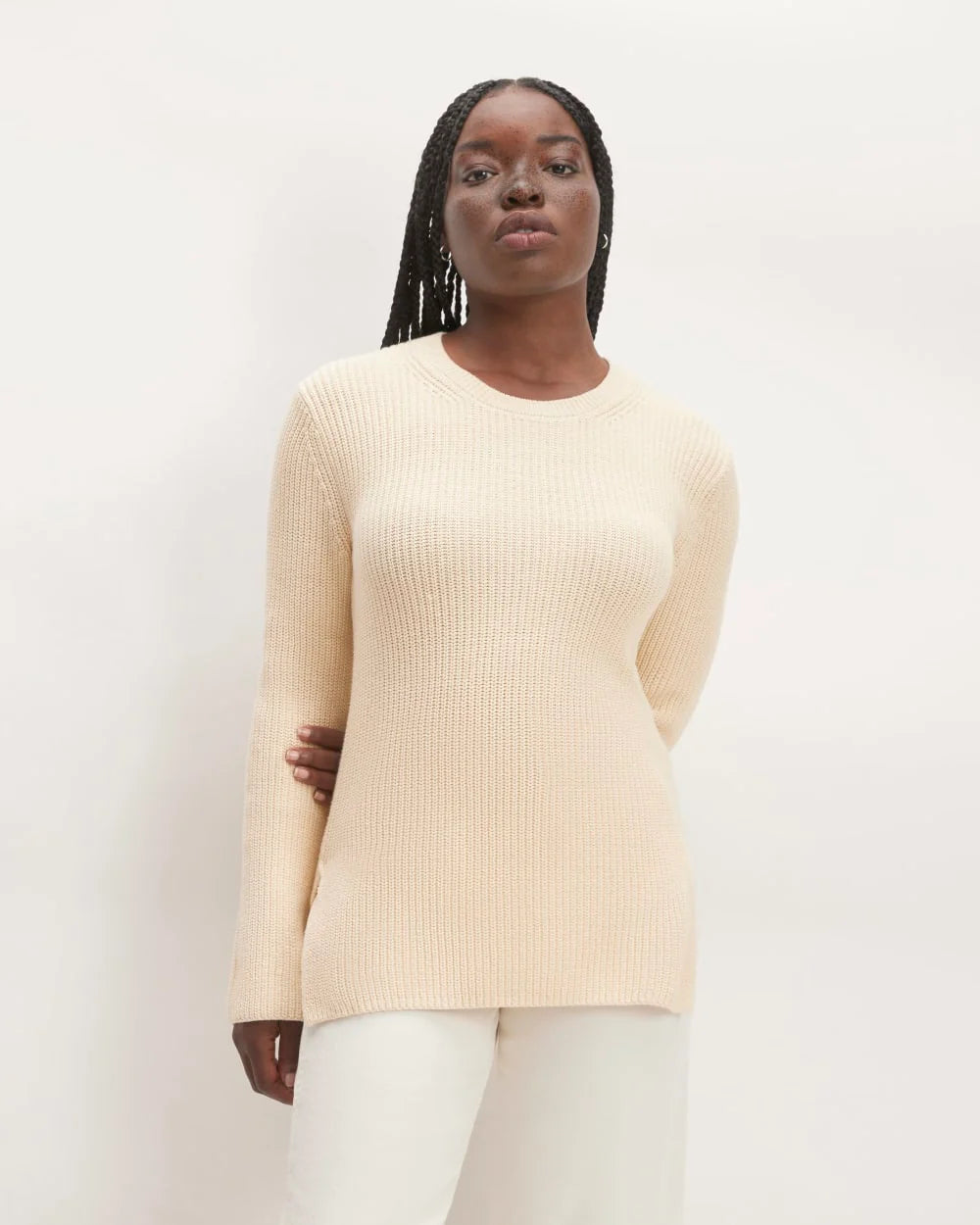 The Organic Cotton Slim Crew Sweater | Canvas