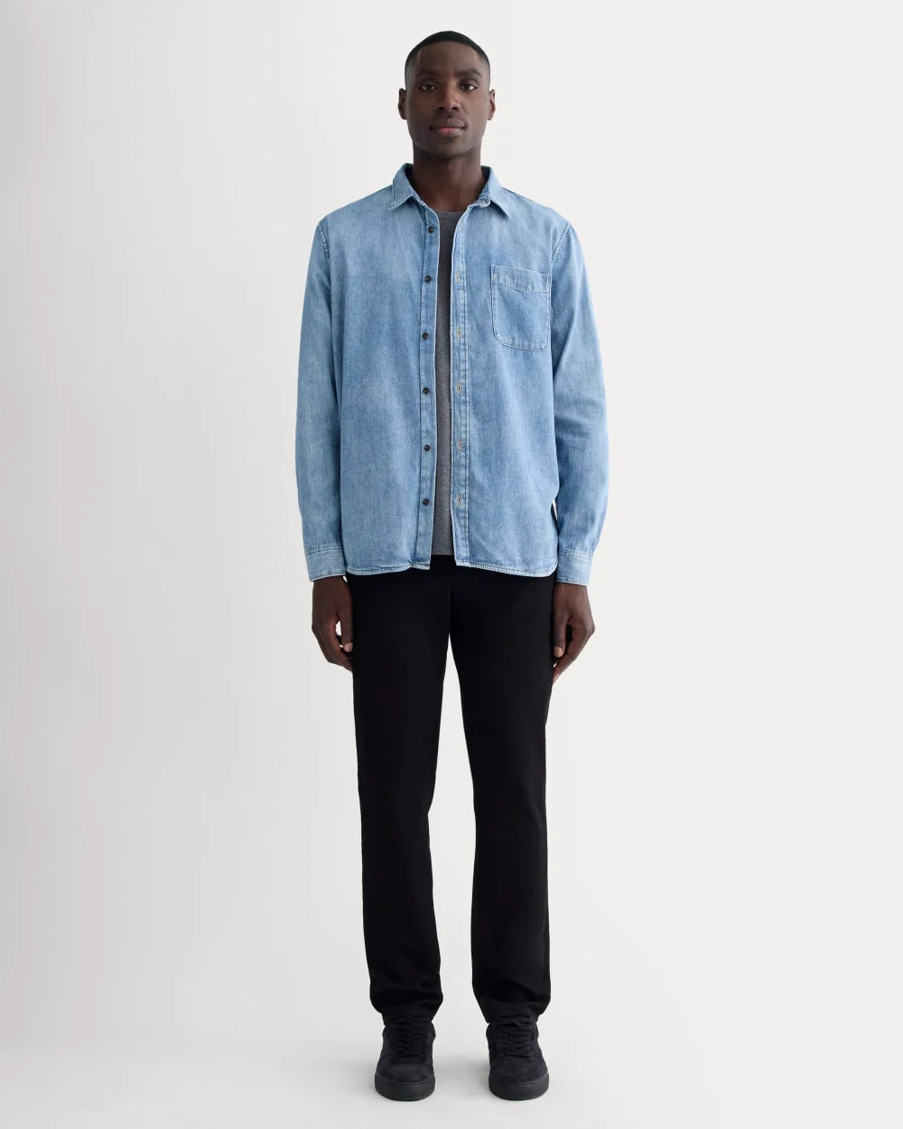 The Relaxed 4-Way Stretch Organic Jean | Uniform | Black