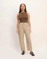 The Barrel Pant | Trench Coat Khaki