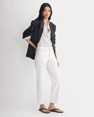 Low-Rise Straight Jean | Ecru