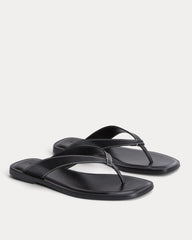 The Leather Flip Flop |  Black