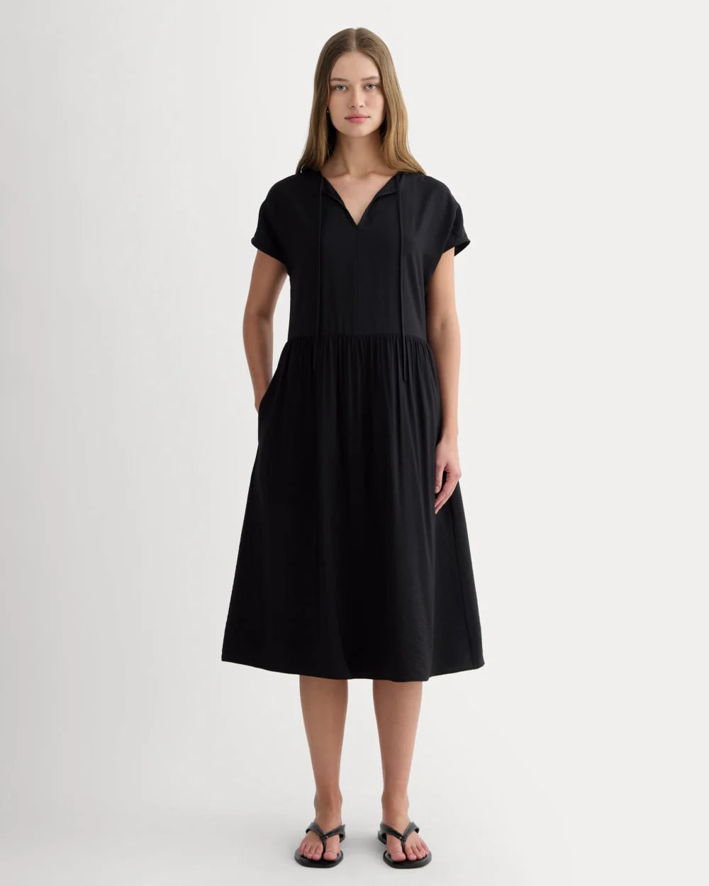 The Midi Dress in SoftLuxe | Black