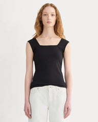 The Form Square-Neck Tank | Black
