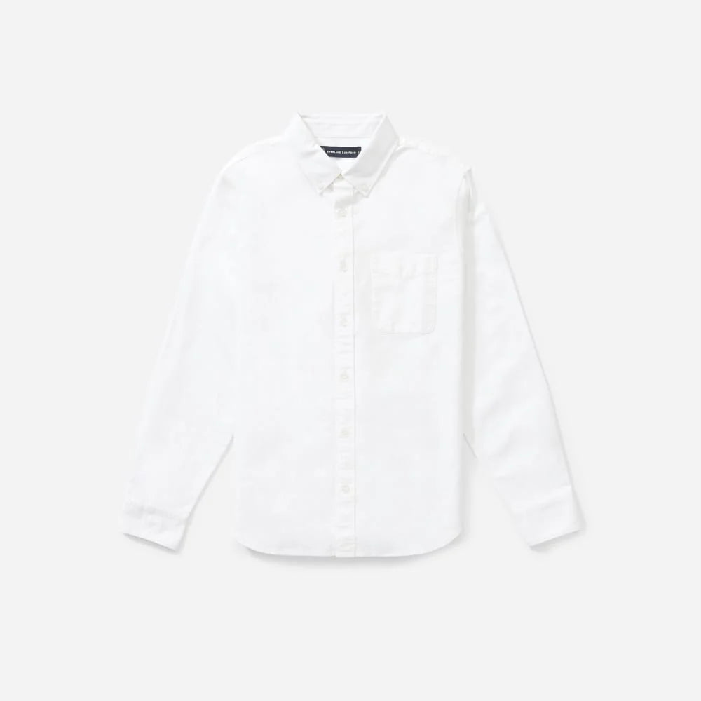 The Standard Fit Japanese Oxford Shirt | Uniform | White | Tall