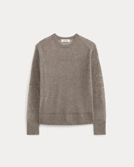 The Air Alpaca™ Relaxed Crew Top | Heathered Chocolate Chip