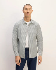 The Supima® Poplin Shirt | Optic White / Black