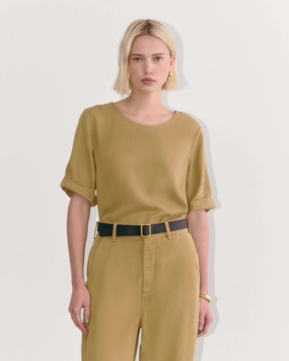 The Relaxed Tee in Buttersoft | Fennel Seed
