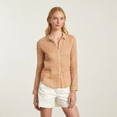 The Button Smock Top | Hazelnut
