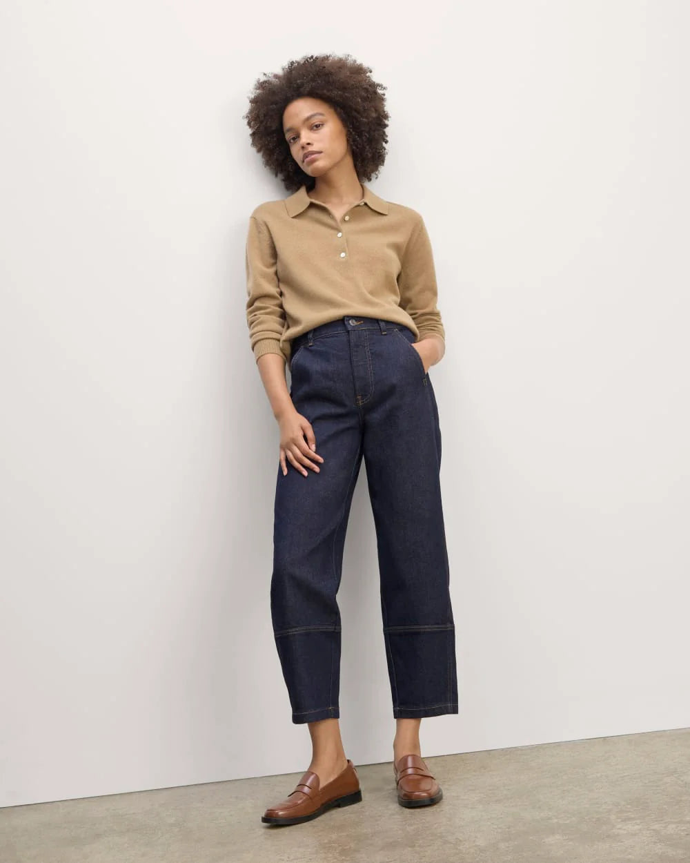 The Utility Barrel Jean | Pure Blue | Regular