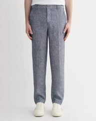 The Linen Trouser | Navy Chambray
