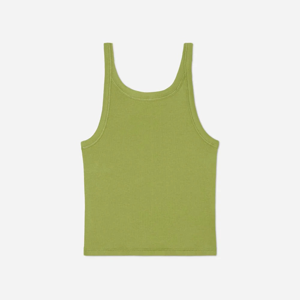 The Pima Micro-Rib Short Tank | Pepper
