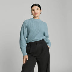 The Texture Cotton Crew | Blue Shadow
