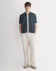 Open-Knit Resort Shirt | Midnight Navy