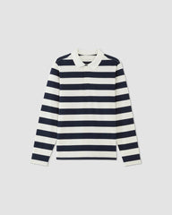 The Premium-Weight Rugby Shirt |  Navy / Bone