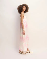 The Everlane x Marques' Almeida Satin Tie-Dye Dress | Pink Tie-Dye