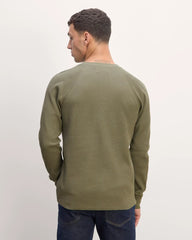 The Waffle Long-Sleeve Henley | Kalamata