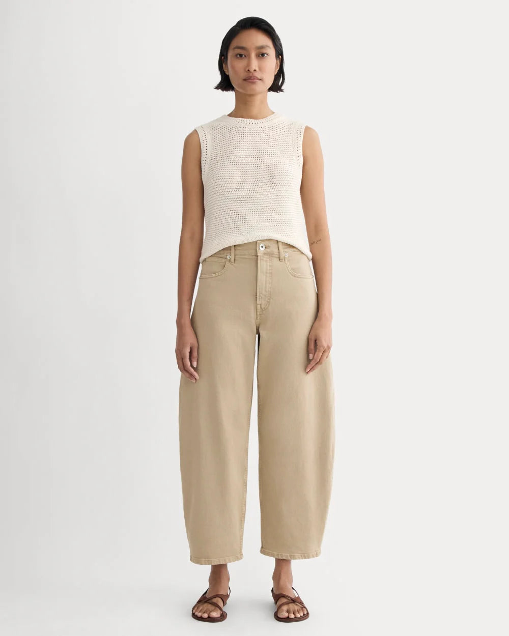 The Way-High® Curve Jean | Garment-Dyed Tan | 27" Inseam