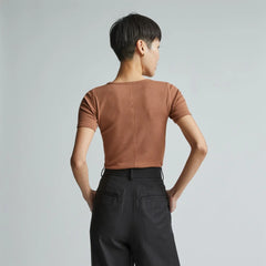 The Luxe Rib Crew | Toasted Coconut