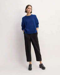 The Boxy Sweater in Everyday Cotton | Bellwether Blue