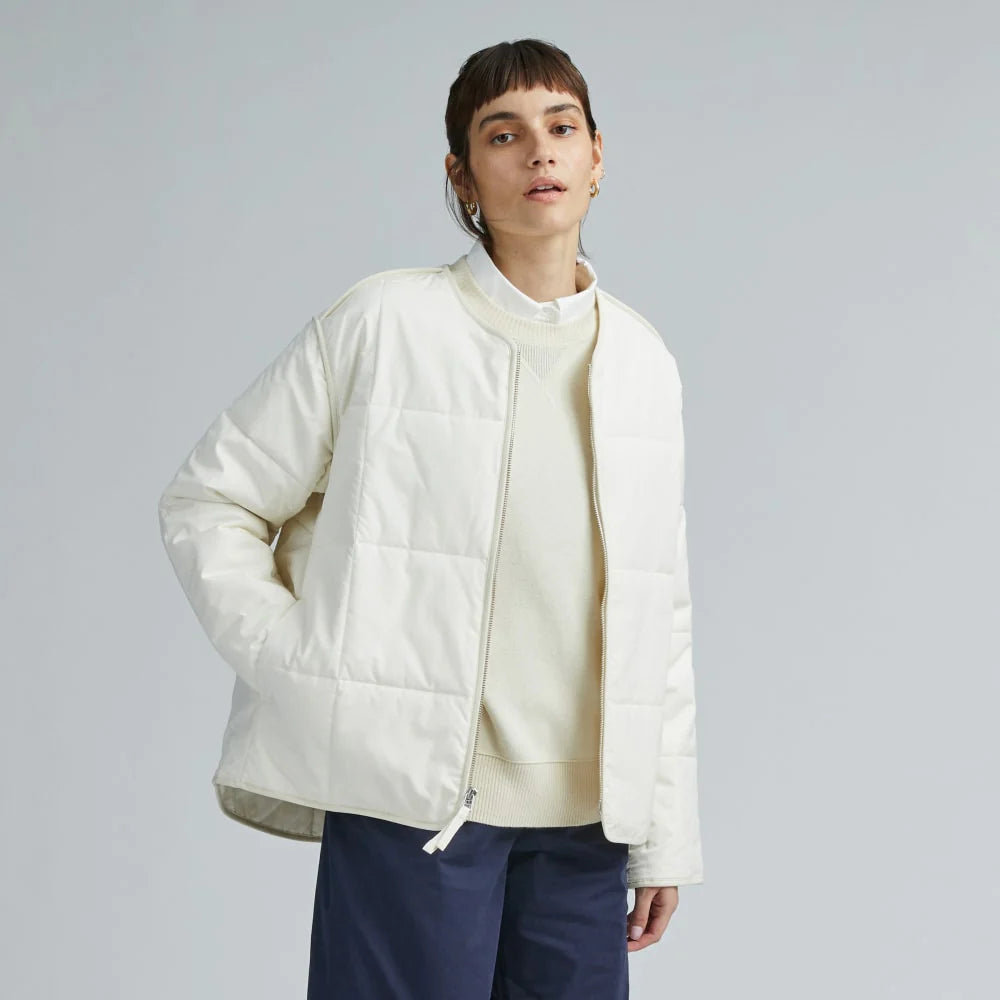 The Quilted Cotton Liner | Bone