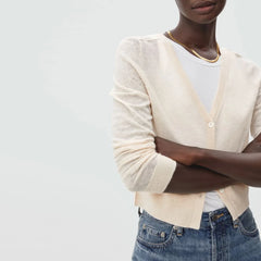 The Featherweight Alpaca Cardigan | Heathered Bone