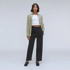 The Organic Wide-Leg Pant | Black