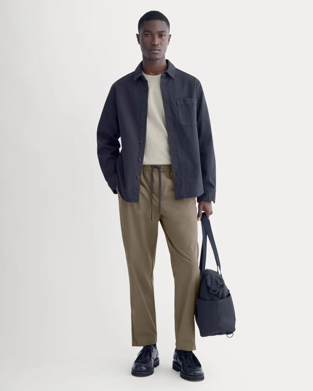 Transit Recycled Nylon Jogger | Deep Taupe