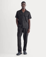 The Resort Shirt in Linen | Black