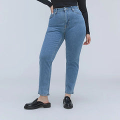 The Cheeky Hourglass Jean | Stone-Washed Sky | 26.5" Inseam