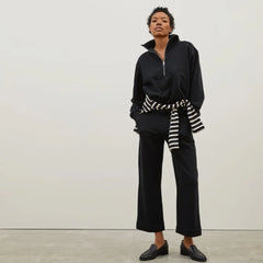 The Track Half-Zip | Black