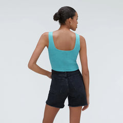 The Cotton-Merino Cami | Deep Turquoise